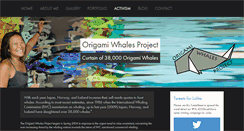 Desktop Screenshot of origamiwhalesproject.org